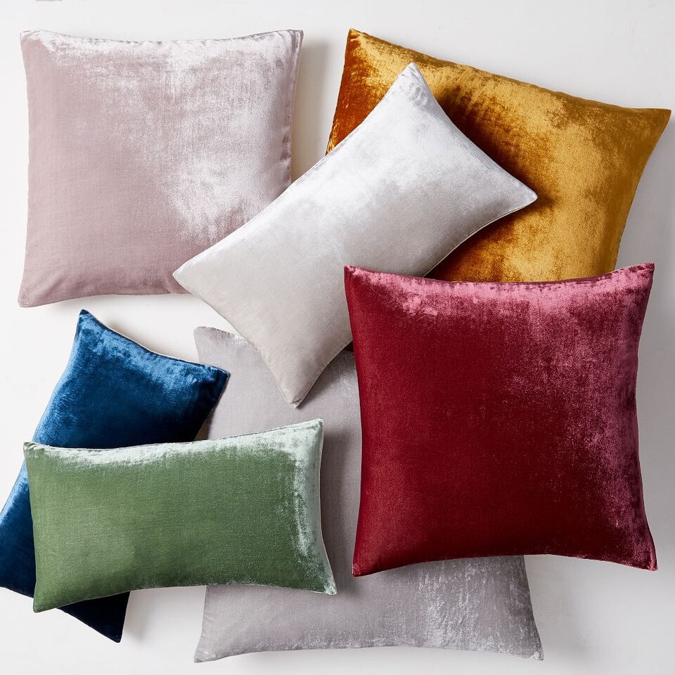 Lush Velvet Pillow Covers West Elm United Kingdom